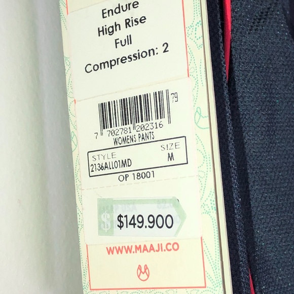 Maaji Activewear Endure High Rise Leggings-Medium - Picture 12 of 16